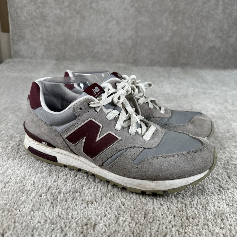 New Balance 565 ML565RG Men's Sneakers Running Grey/Burgundy Size 11